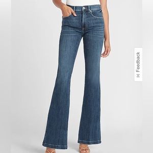 Express Flare High Rise Waist Denim Jeans
